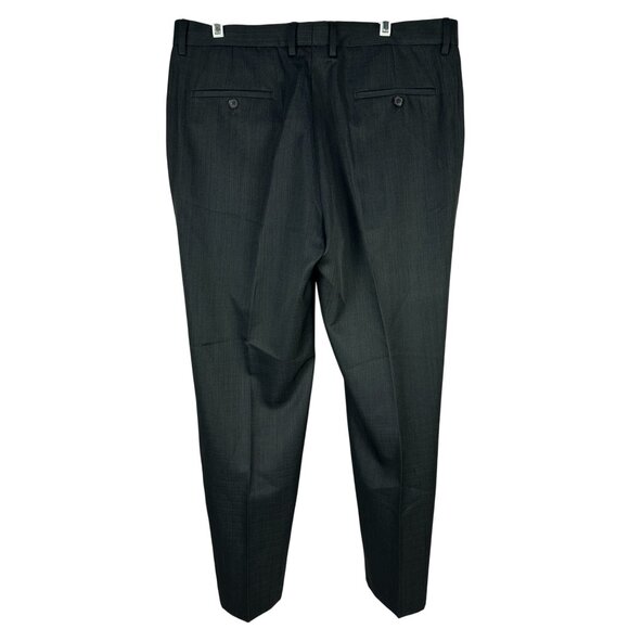 Haggar Mens Classic Fit Black Dress Pants 36X30 - Picture 2 of 6